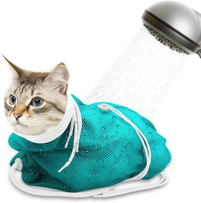 Atmungsaktive Waschbeutel-Netztasche für Katzen