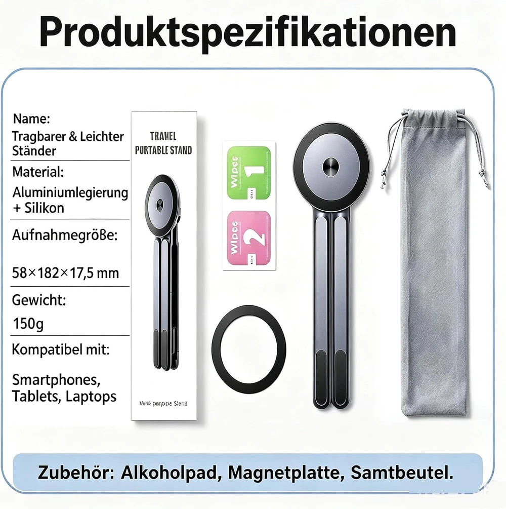 Magnetischer Aluminium Laptopständer
