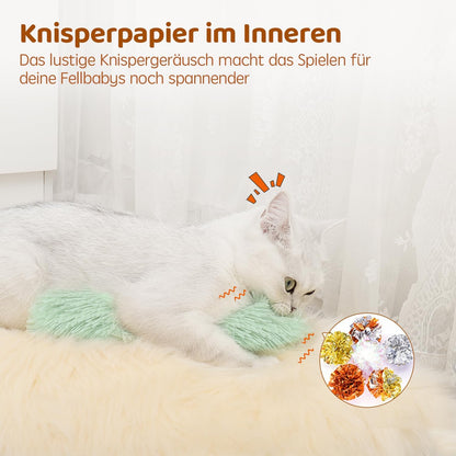 3 Katzenkissen mit Bio-Katzenminze