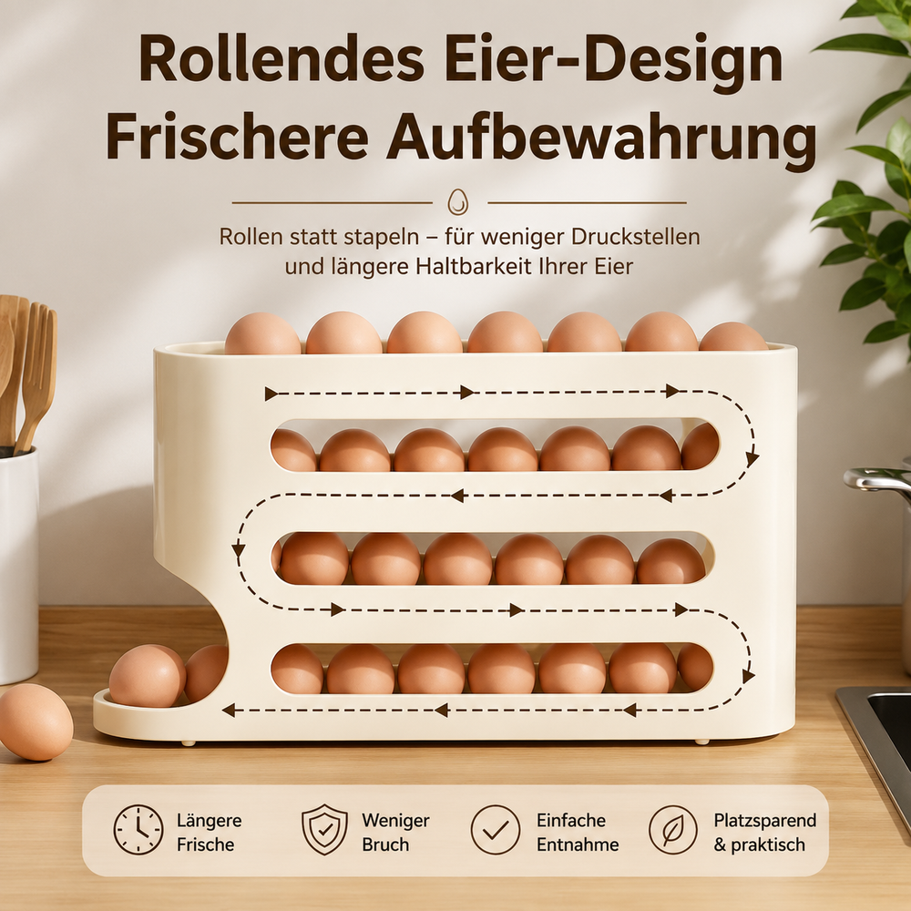 Automatischer Eierhalter für den Kühlschrank